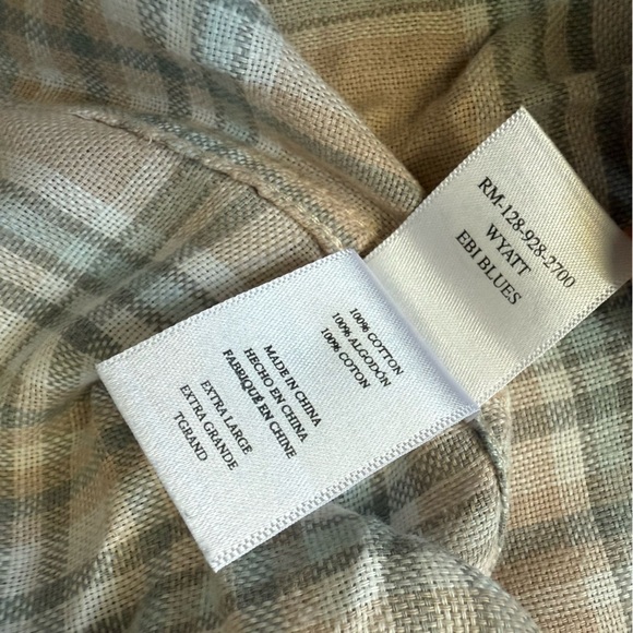 Rails Men’s Wyatt Plaid Button Down Shirt in Ebi Blues Size XL - Picture 10 of 11